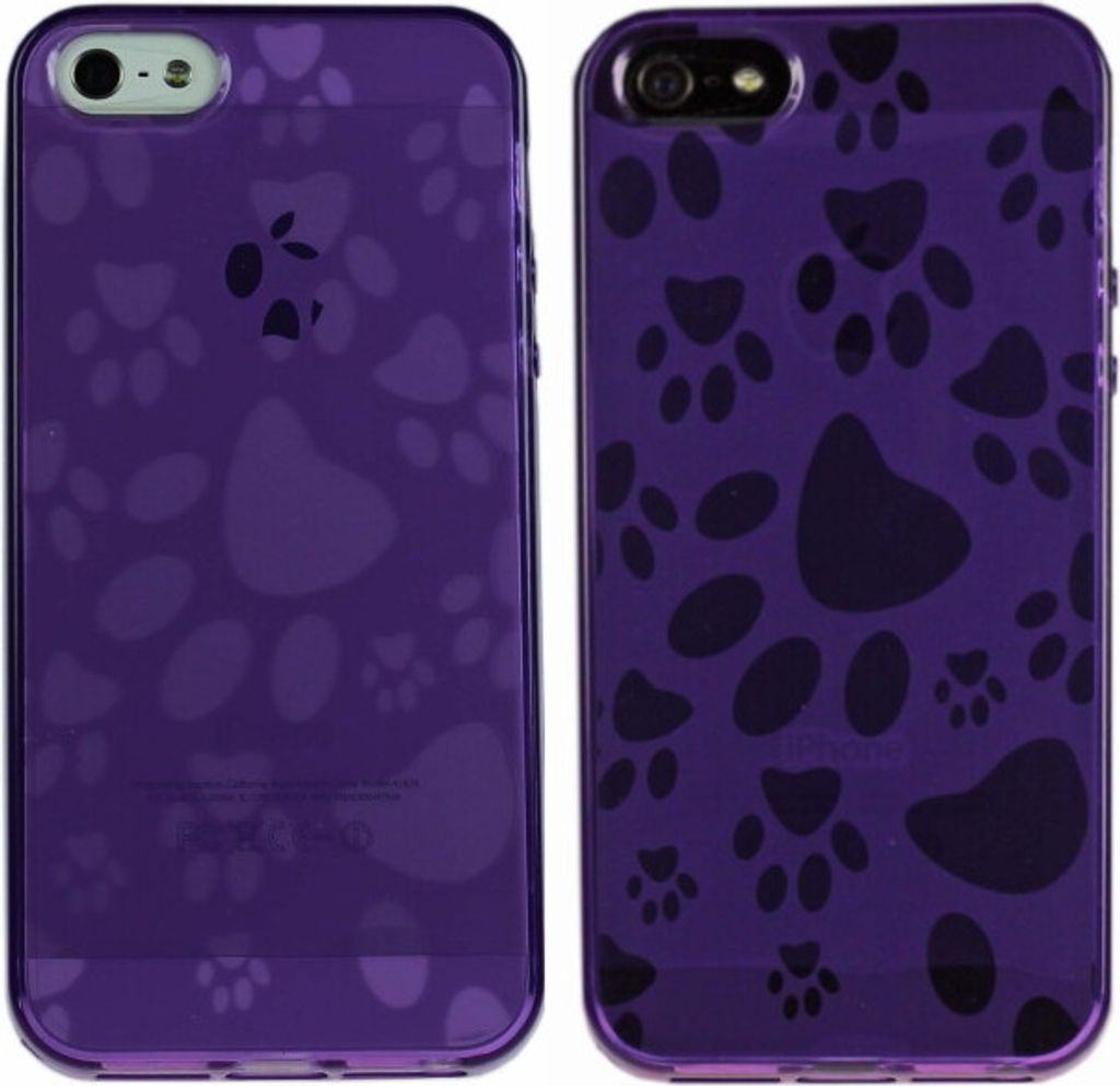 TPU Case - iPhone 5/5S - FOOTPRINT purple