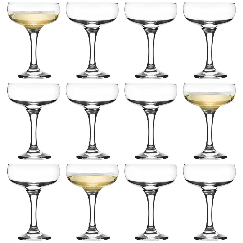 12x LAV Misket Espresso Martini Glasses Glass Cocktail Coupes 235ml Clear