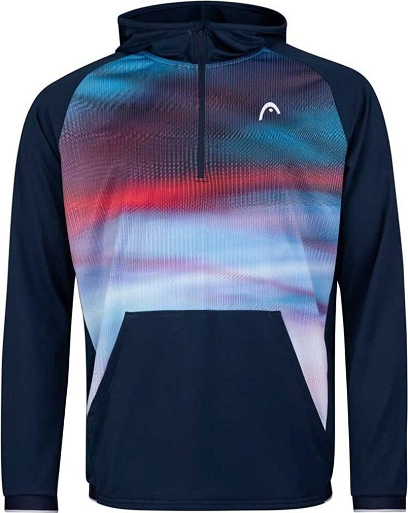 HEAD Jungen Power Hoodie B Tennisbekleidung Shirt Trainingsshirt Pulli Schwarz 128