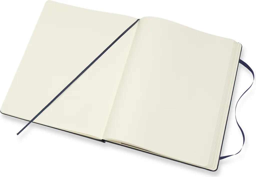 Moleskine Carnet de Notes XLarge Pages Blanches Couverture Rigide Saphir