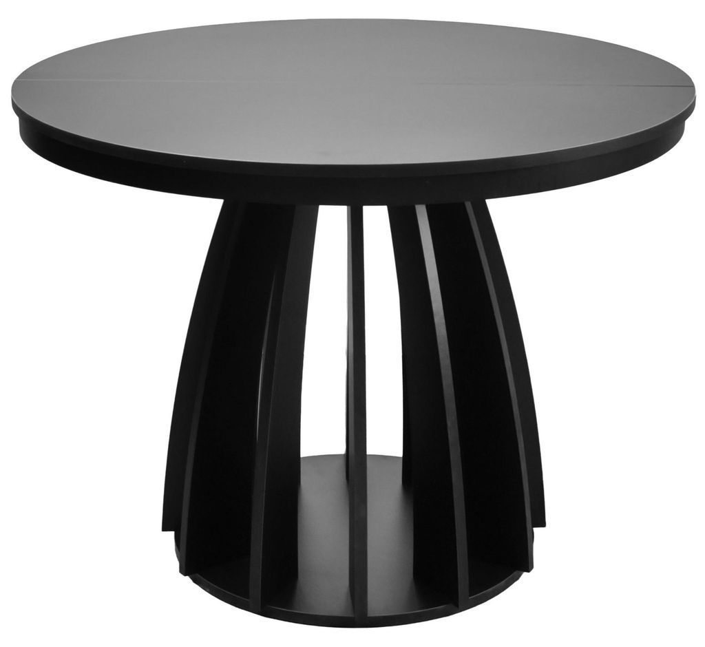 Selsey Diciffy – Ausziehbarer Esstisch Schwarz 100–140x100 Produktbild 