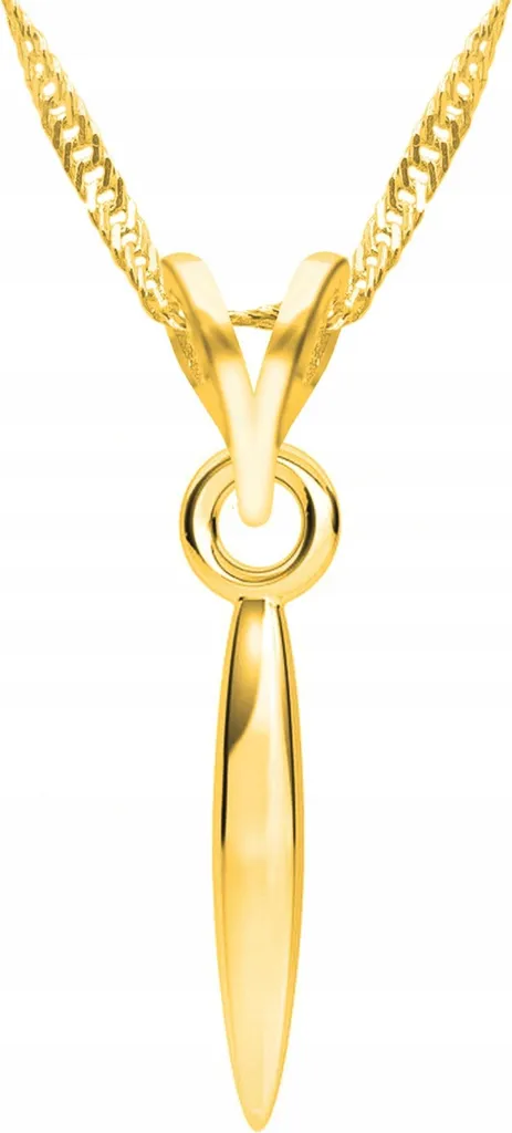 Collana Spina Argento 925 Placcato Oro | Accessorio Urban Chic Donna