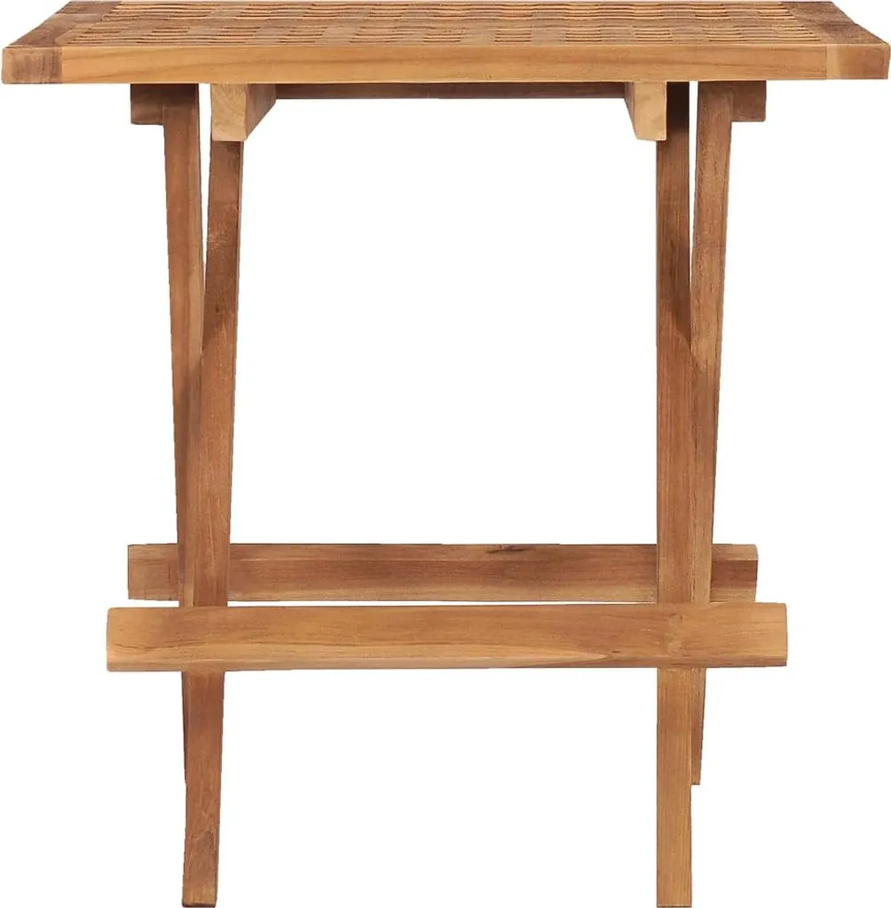 vidaXL Tavolo da giardino pieghevole 50x50x50 cm in legno massiccio di teak