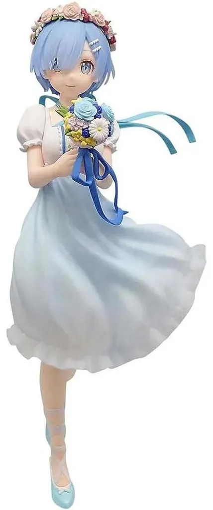 Figurine Rem Re:Zero Trio-Try-iT Robe Blanche 21 cm Détails Précis