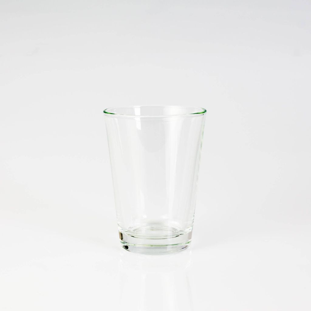 INNA-Glas Kleines Trinkglas - Telichtglas Alex, klar, 11cm, Ø 8cm - Tischlicht - Wasserglas