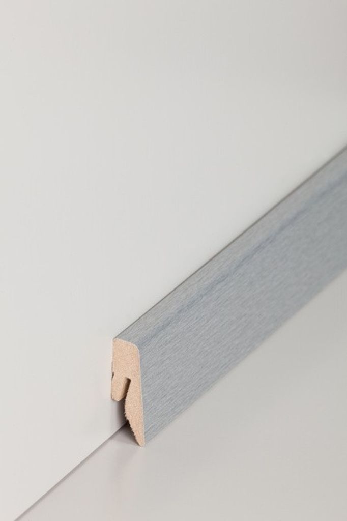 Sockelleiste MDF 15 x 40 mm Metallic Aluminium Nachbildung Fußleiste
