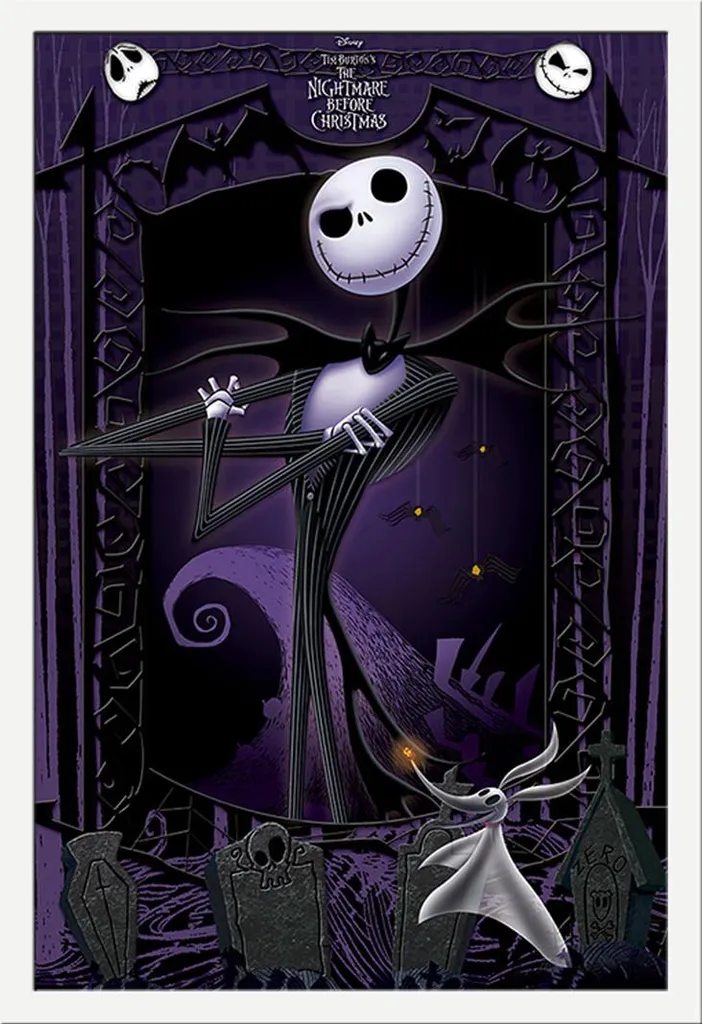 Poster Nightmare Before Christmas It's Jack + Cornice MDF Shinsuke
