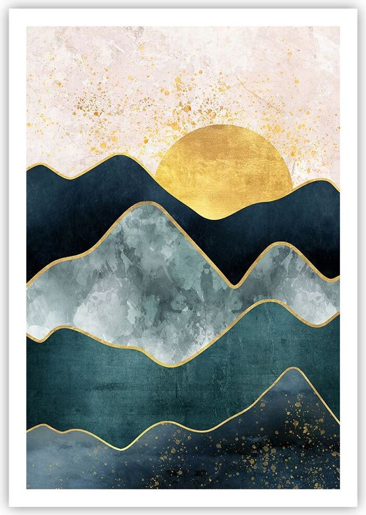 Poster - Poster ohne Rahmen - Osten die Sonne Geometrie - Produktbild 