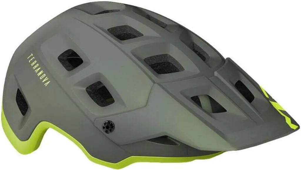 Casque de vélo VTT MET Terranova MIPS Gris Citron Mat Taille S 52-56