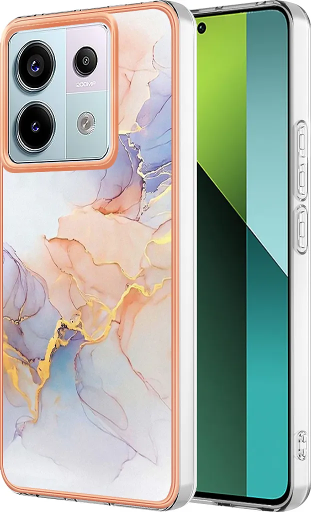 Cover Antiurto Redmi Note 13 Pro 5G - Silicone Grigio TPU Fantasia