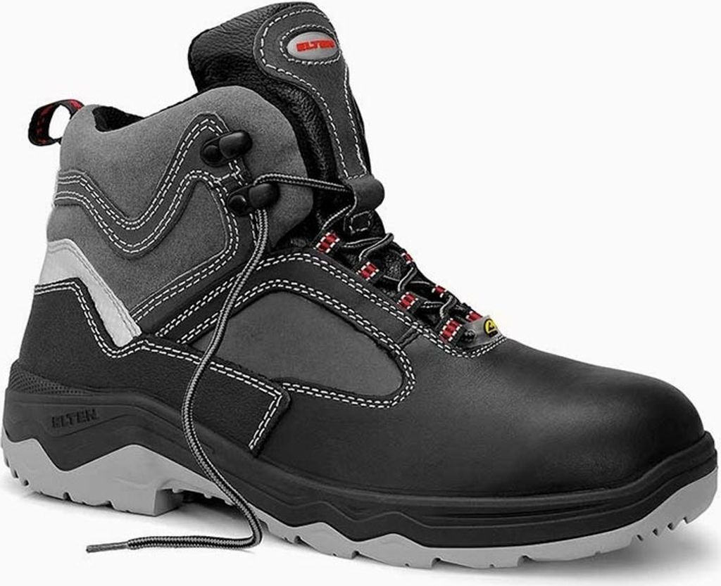 Elten Sicherheitsschnürstiefel LEX S3S ESD Gr. 45 schwarz/braun