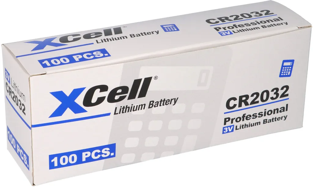 Pack 100 piles CR2032 XCell 3V 220mAh pour ne plus jamais manquer