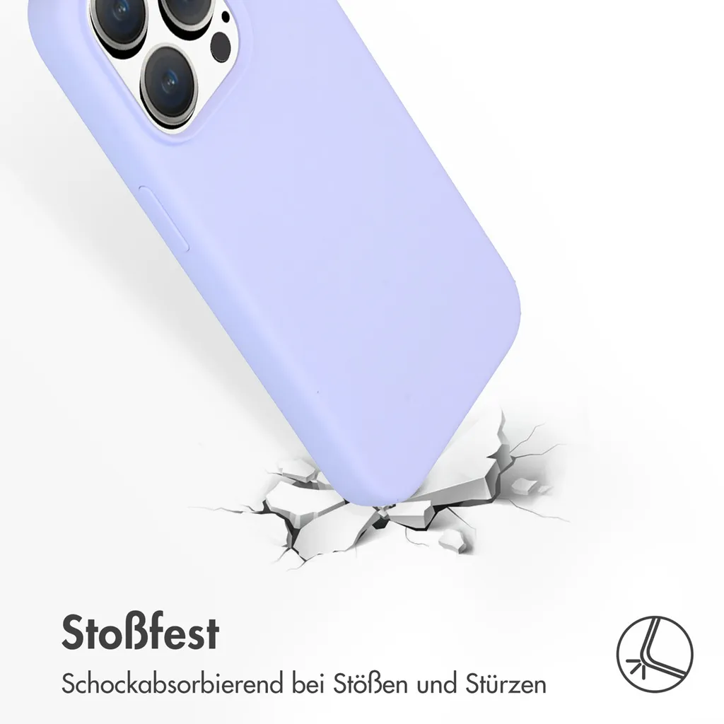 Offerta Custodia iPhone 15 Pro Accezz Viola MagSafe - Silicone Liquido - 4