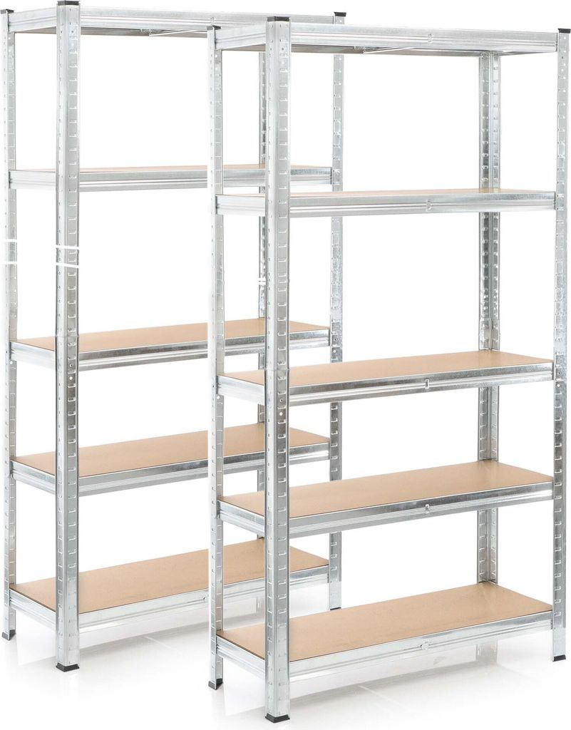 Set Wiltec 2x scaffali per carichi pesanti 180x90x45cm, 875 Immagine del prodotto 
