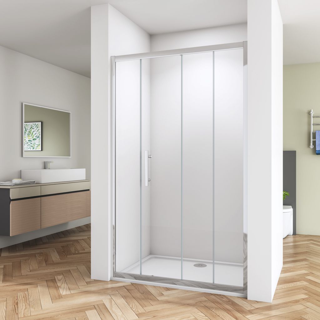 140x190cm Duschkabine Duschabtrennung Schiebetür Gleittür 8mm Nano Sicherheitglas