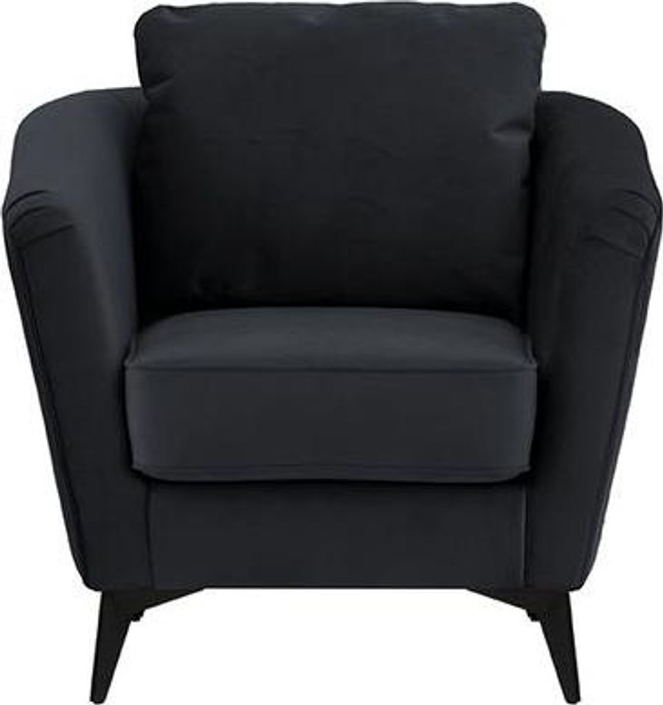 Dekorativer Sessel Mary aus medizinischem Schaumstoff-Velluto 20-matte black