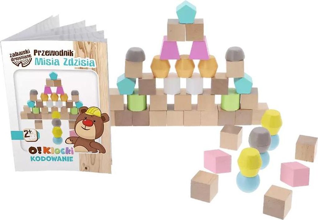 O!Blocks. Holzklötze Bobbies und Teddybären. Codierung, 50 Stück