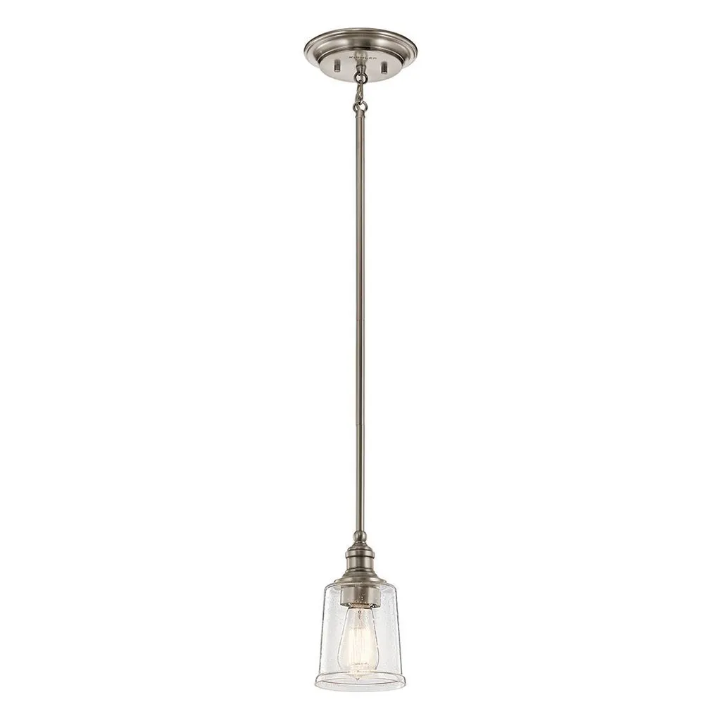 Suspension de cuisine ou salon Waverly, luminaire étain pour îlot central