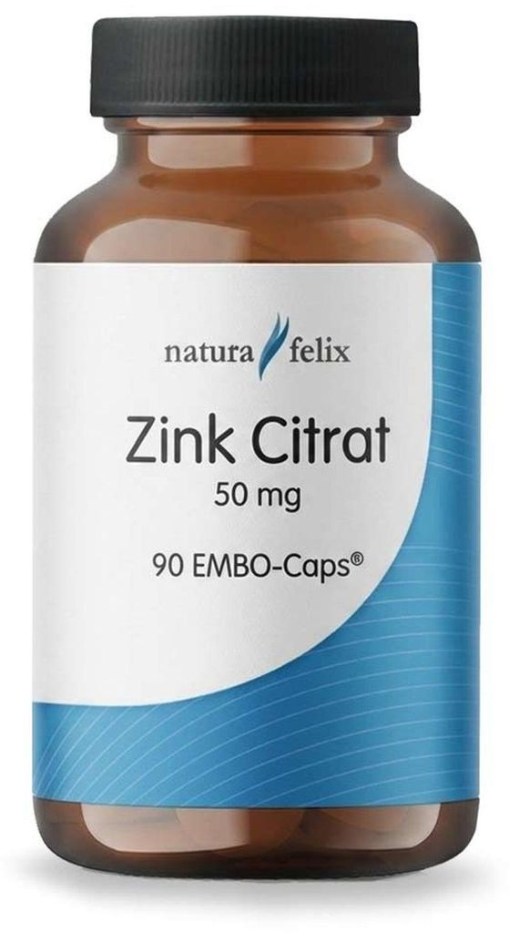 Natura felix Zink Citrat 90 EMBO-Caps® Produktbild 