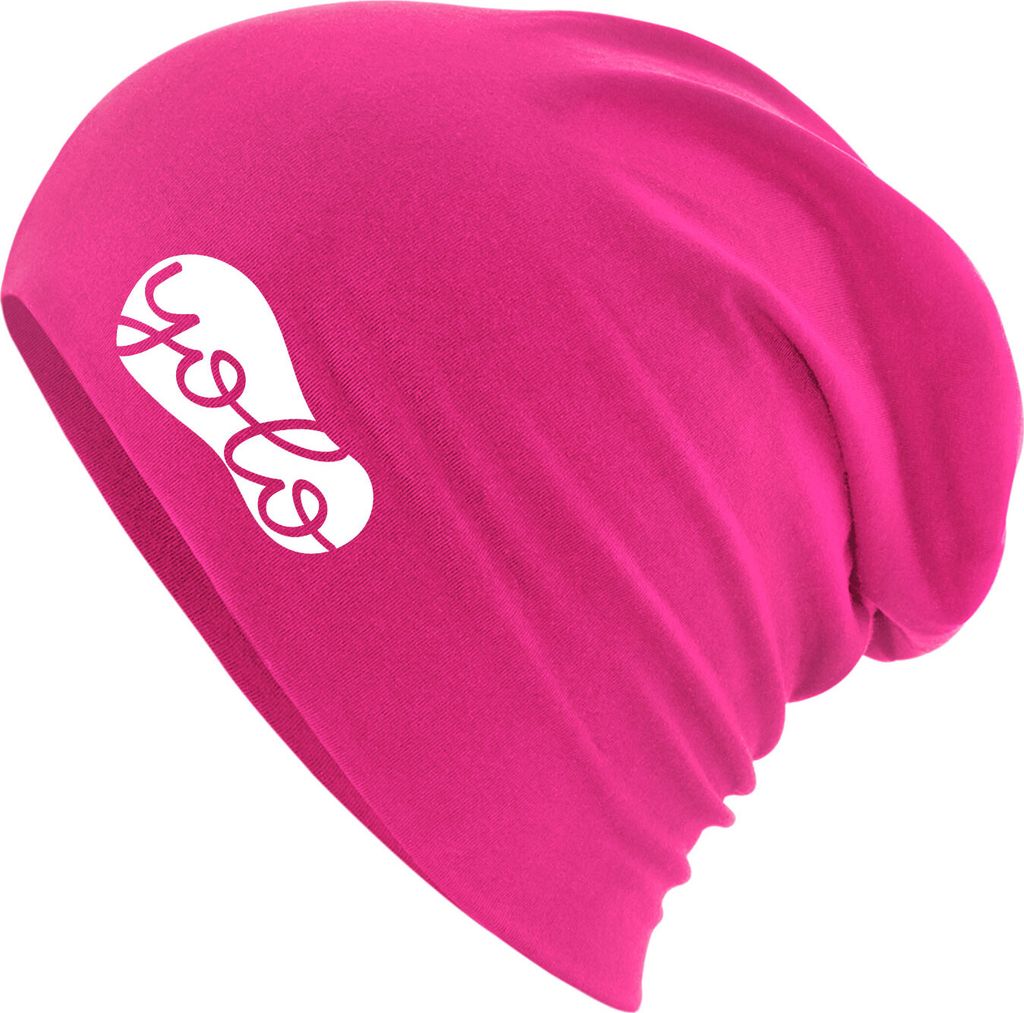 Huuraa Beanie YOLO you only live once Fuchsia One Size Baumwolle und Elasthan Mütze Geschenkidee