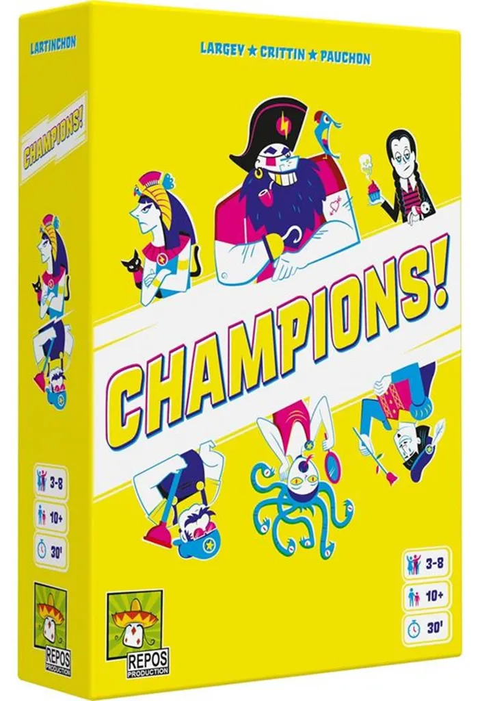 Champions ! Asmodee : Jeu de cartes créatif avec duels et votes délirants