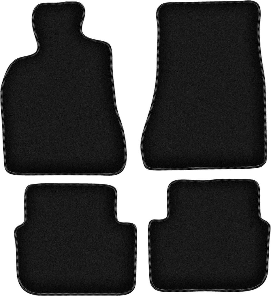 Wielganizator Velours-Autoteppiche – passend für Lexus GS II (Limousine, Bj. 1997-2005) – schwarz, passgenau, mit Befestigungen set 4 Stk.
