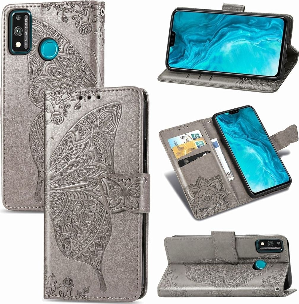 Mobigear Butterfly  HONOR 9X Lite Hülle Klapphülle Produktbild 