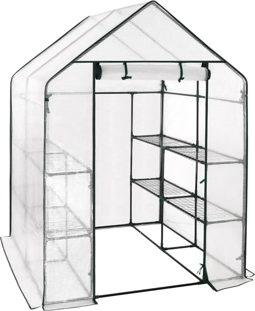 VespaGarden Regal - 8 ripiani, 143x143x195cm - bianco