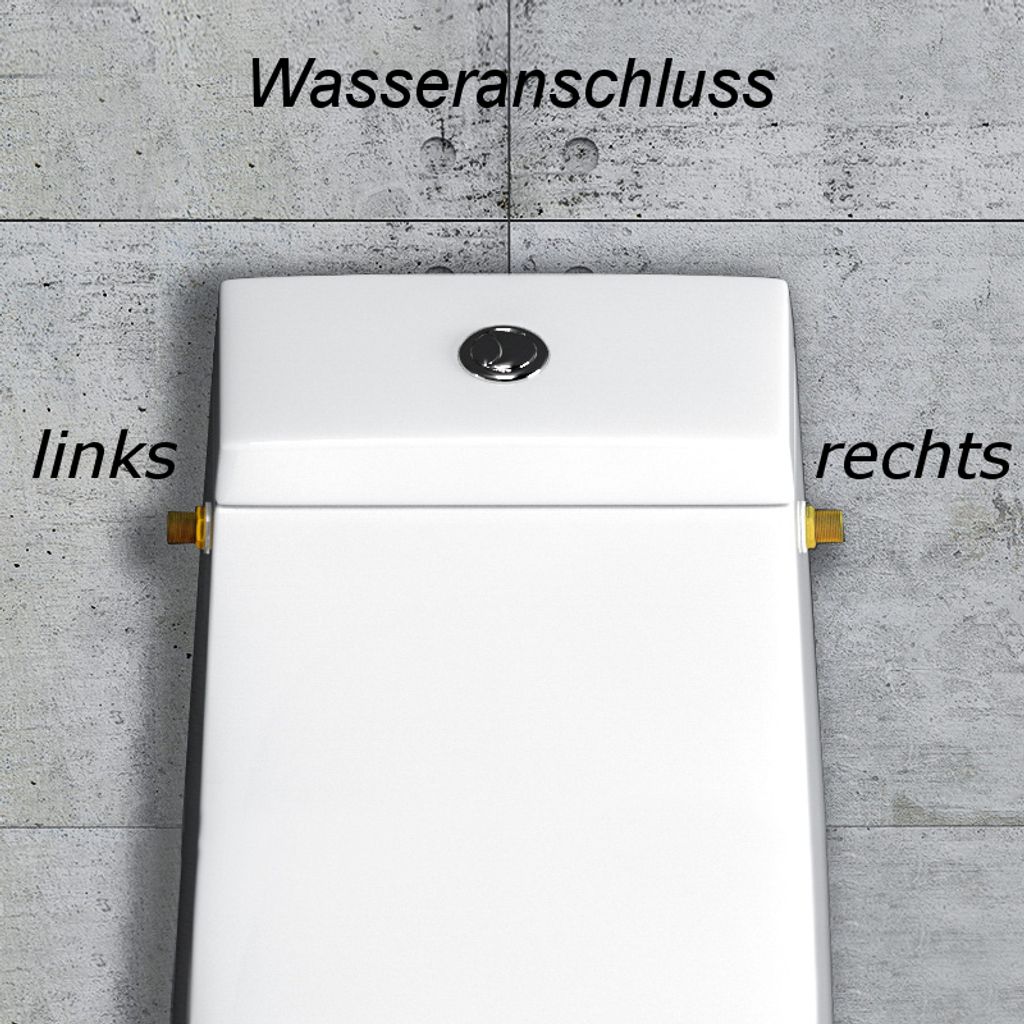 Stand WC Kombination Spülrandlos inkl. Spülkasten aus Produktbild 4
