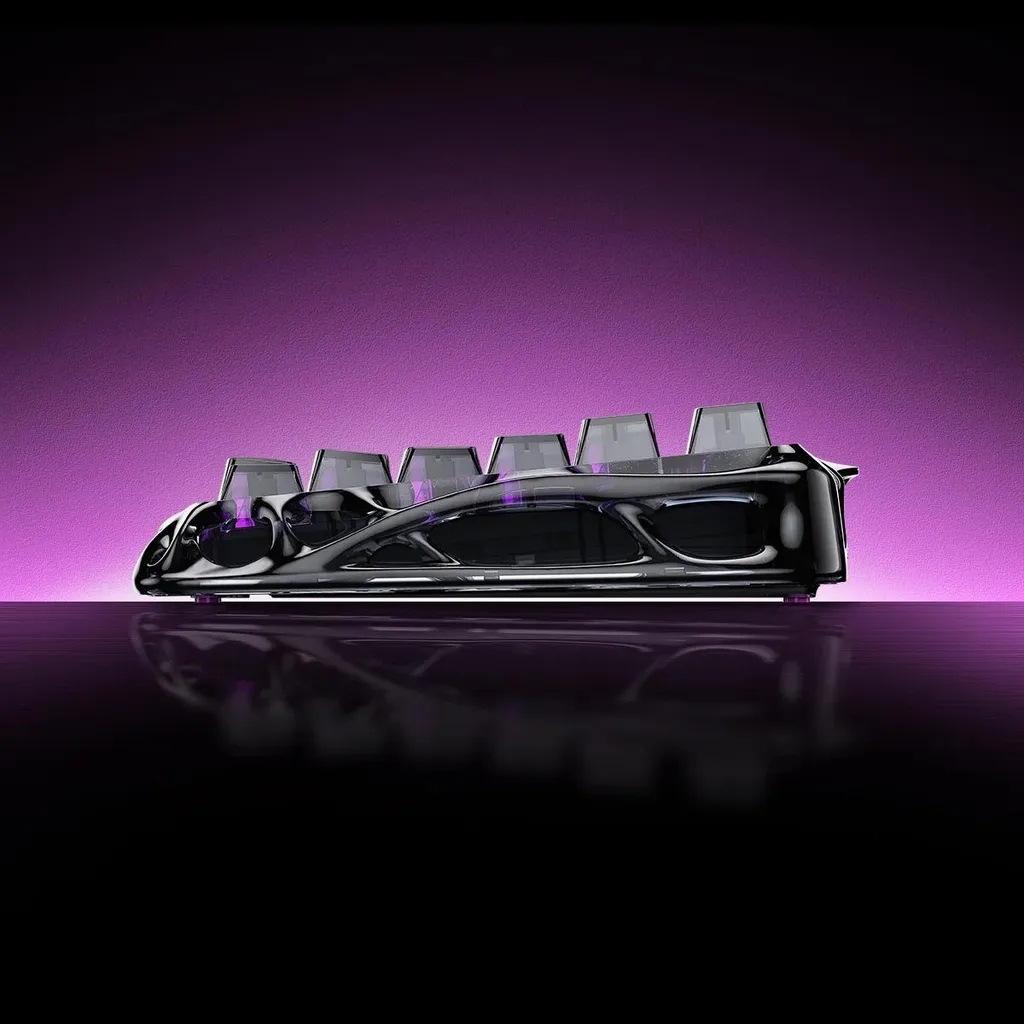 Clavier Gaming Magnétique V75 Lite GravaStar Noir Transparent Switch Pro