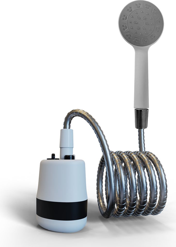 Tragbare Dusche Camping Outdoor Dusche Handheld Elektrische Dusche Batterie Betrieben Kompakte Handheld Wiederaufladbare Camping Duschkopf