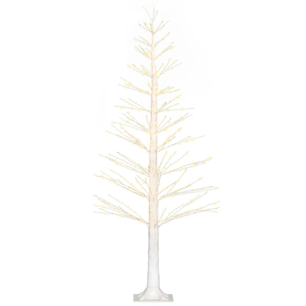 AIORBER 150cm LED Lichterbaum, Weihnachtsbaum mit LED-Lichtern, mit 600 warmweißen Lichtern, Biegbare Zweige für Innen & überdachte Außenbereiche