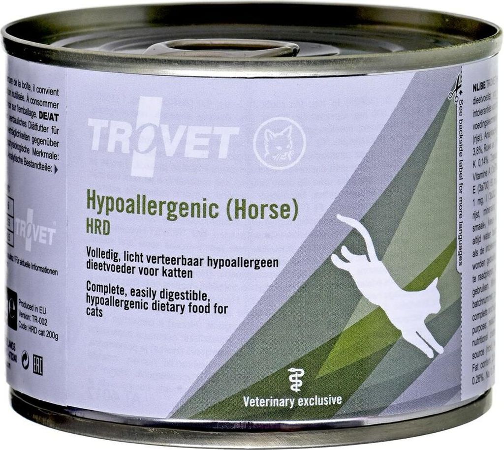 TROVET Hypoallergenic HRD with horse - Nassfutter für Katzen - 200g