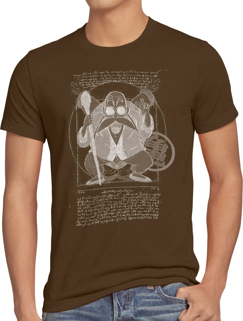 style3 Vitruvianischer Muten Roshi Herren T-Shirt son-goku Z vinci