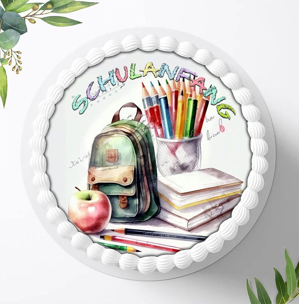 Für die Geburtstags Torte ein Tortenaufleger, Zuckerbild Produktbild 