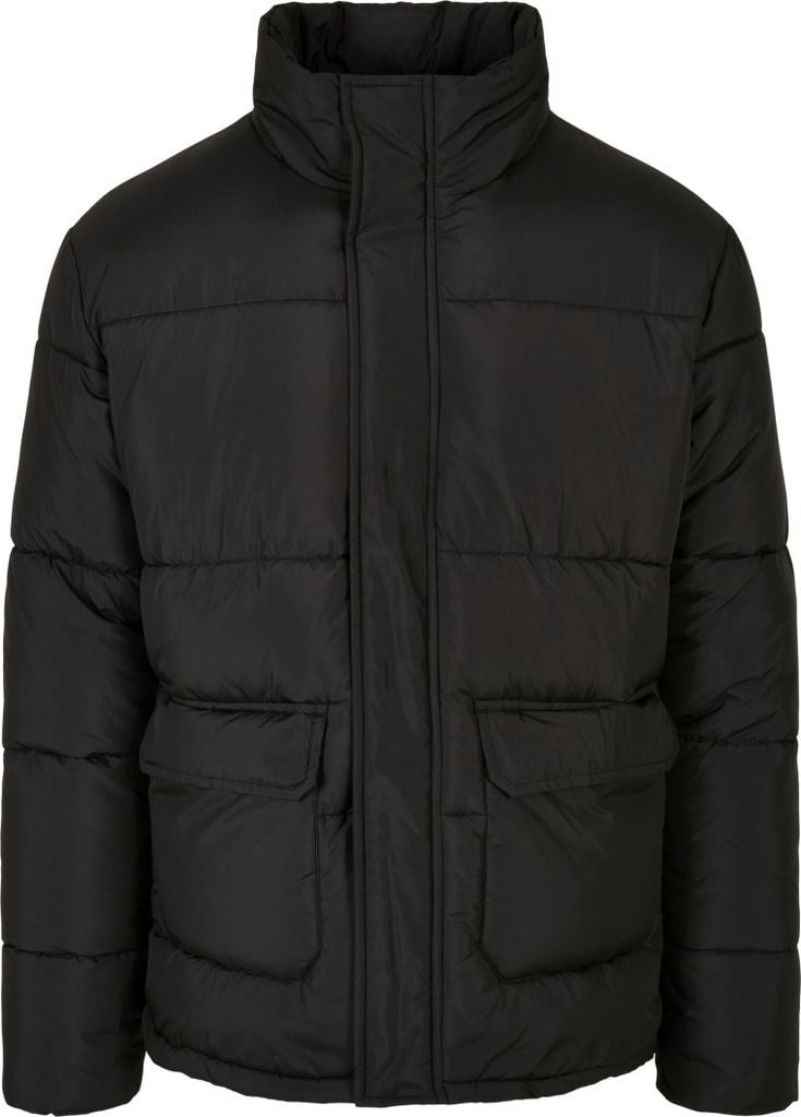 Urban Classics - Short PUFFER Winterjacke schwarz - L