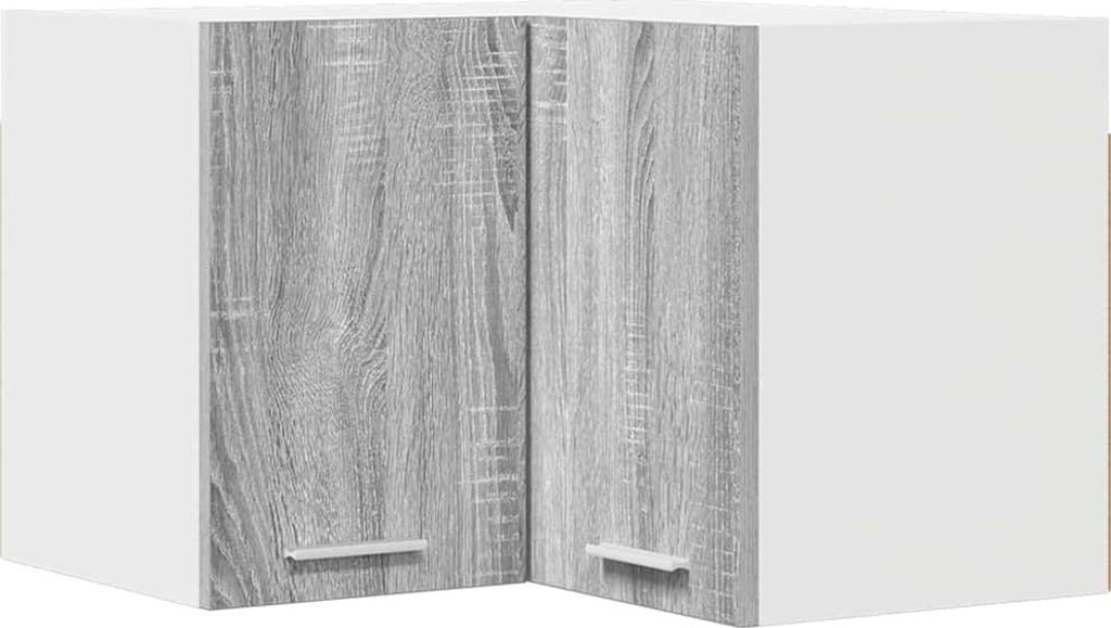Hängeschrank Grau Sonoma und Weiß 57 x 57 x 40 cm Holzwerkstoff