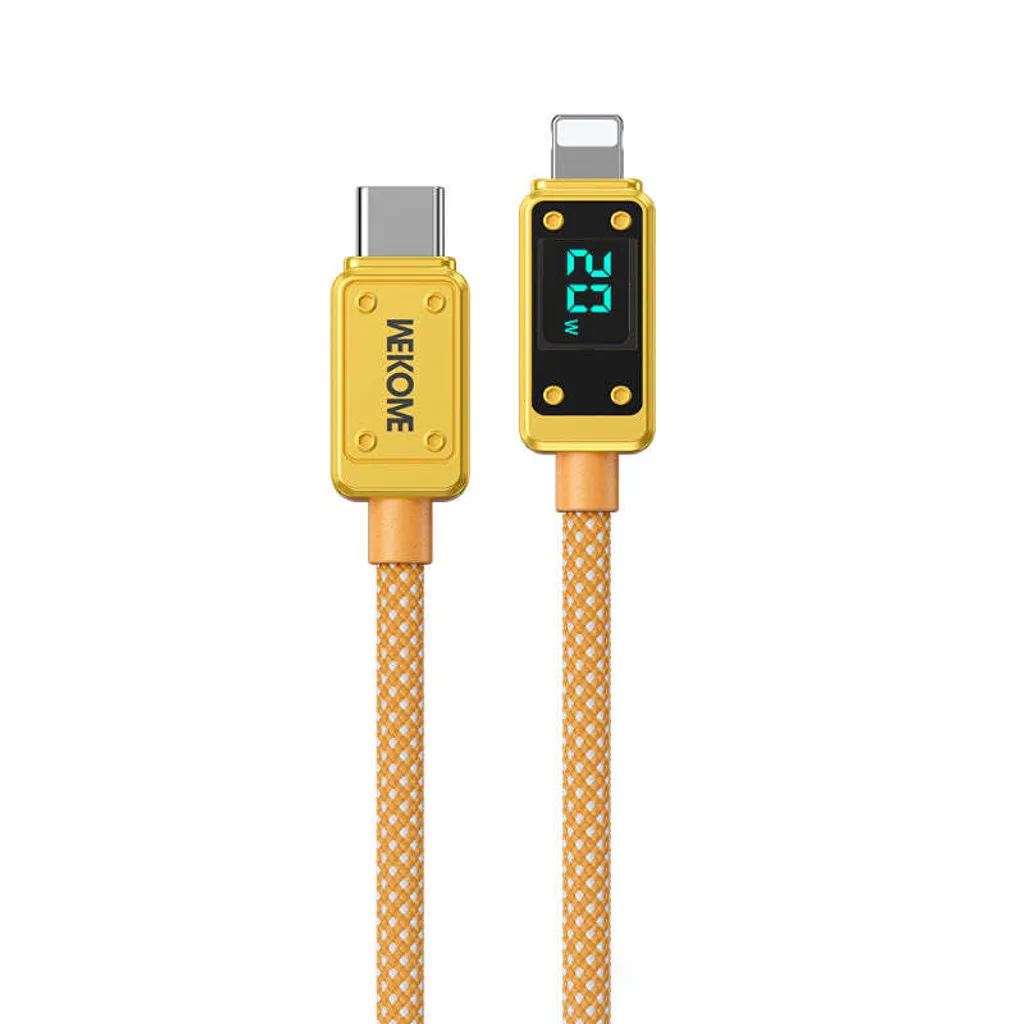 Cavo Ricarica Rapida PD 20W WEKOME WDC-08 Vanguard Oro 1m