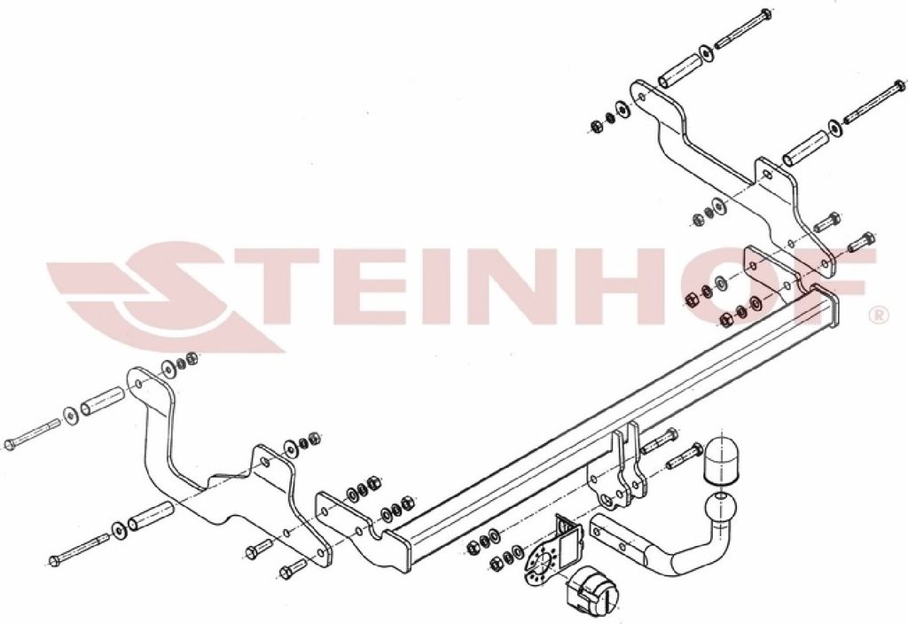 Z546283 Anhängerkupplung passend für DACIA Lodgy 2012-02/2022 starr
