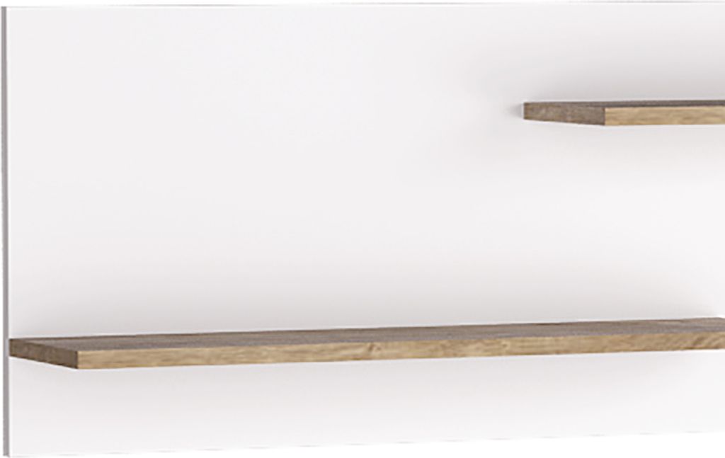 Wandboard modern in weiß mit Eiche LATINA-161