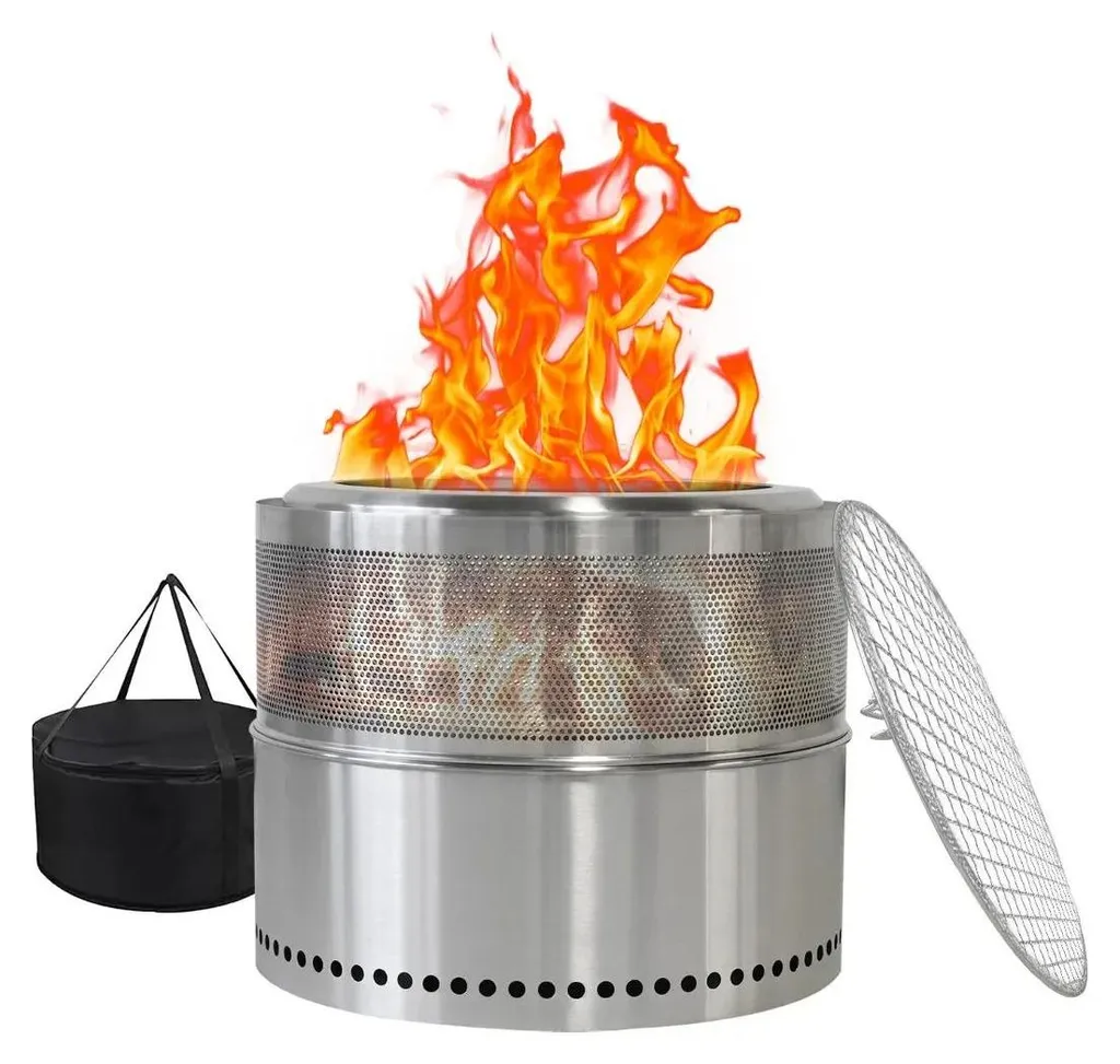 Foyer sans fumée portable : fini les yeux qui piquent au coin du feu