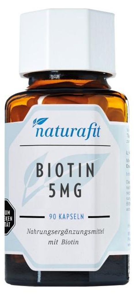 naturafit Biotin 5 mg Kapseln, 90 St. Kapseln
