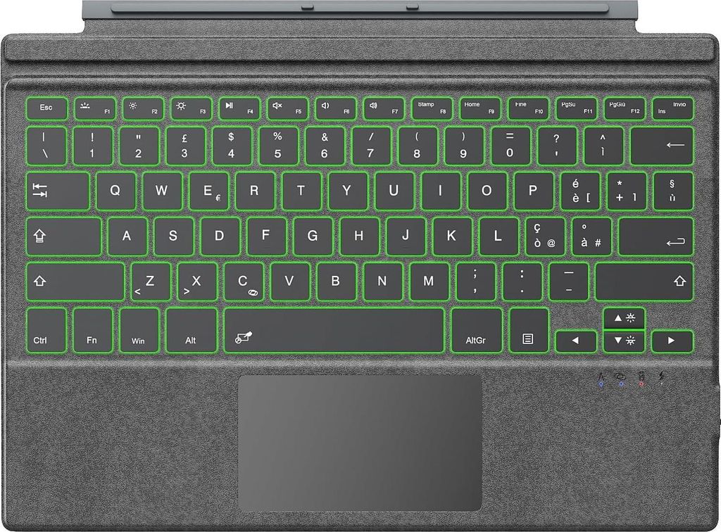 Bluetooth-Tastatur für Microsoft Surface Pro 3–7 Plus TiMOVO QWERTY mit Hintergrundbeleuchtung