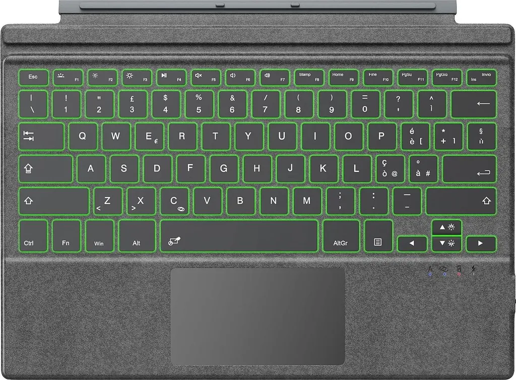 Clavier AZERTY pour Microsoft Surface Pro 7 Plus avec Pavé Tactile Noir