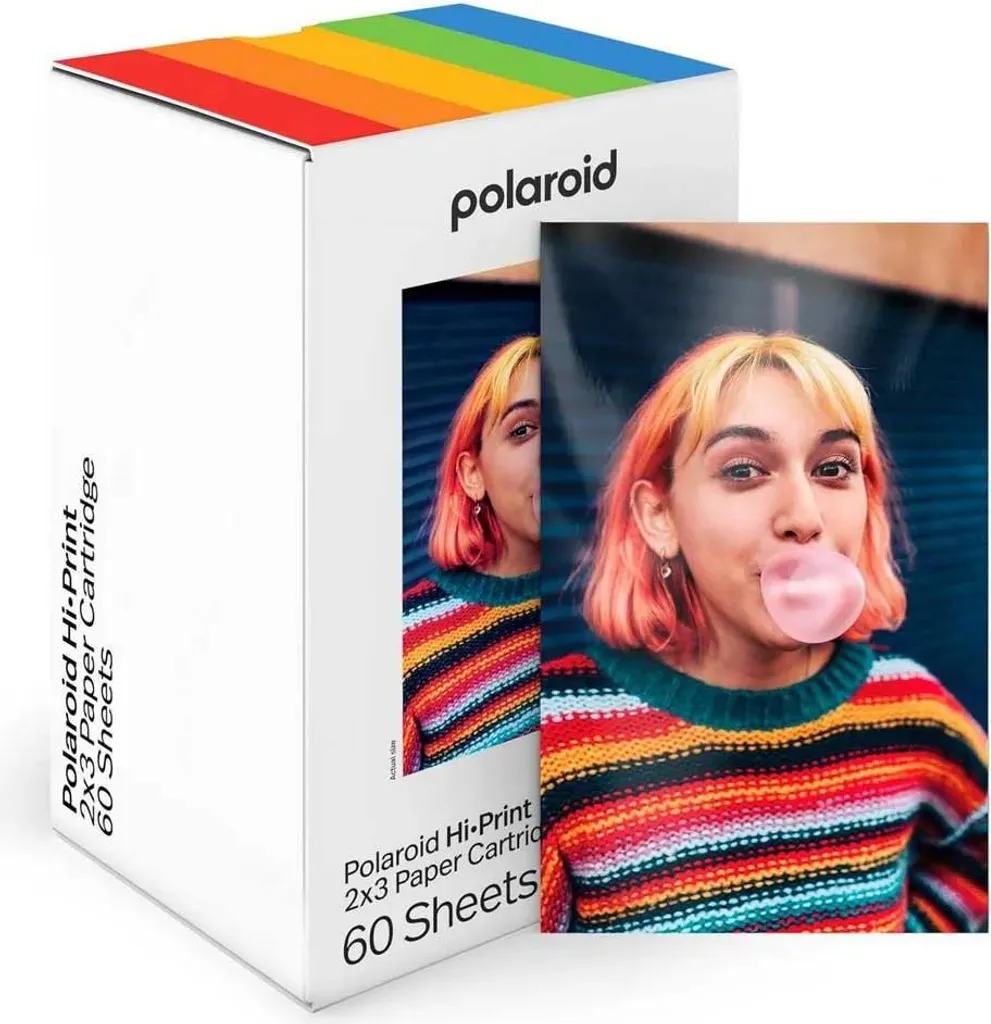 Ricarica Polaroid HiPrint 2x3 60 Scatti - Carta Fotografica Alta Qualità
