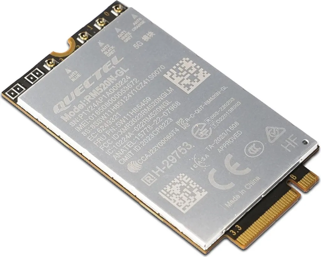 Lenovo ThinkPad Quectel RM520N-GL 5G M.2 WWAN Carte de Module Réseau