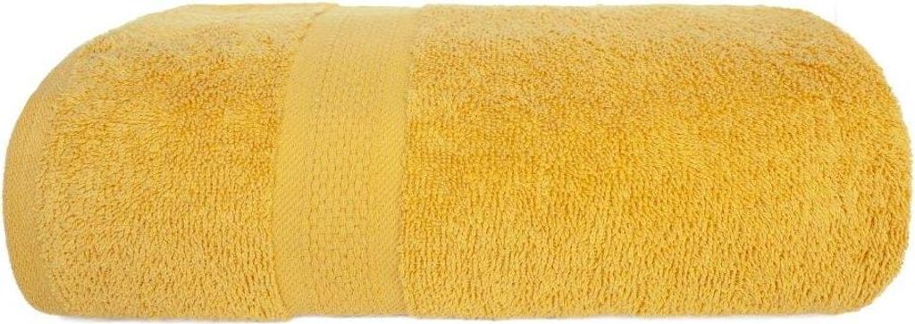 Handtuch 50x90 Leo Badezimmer honiggelb 100% Baumwolle 450g weich