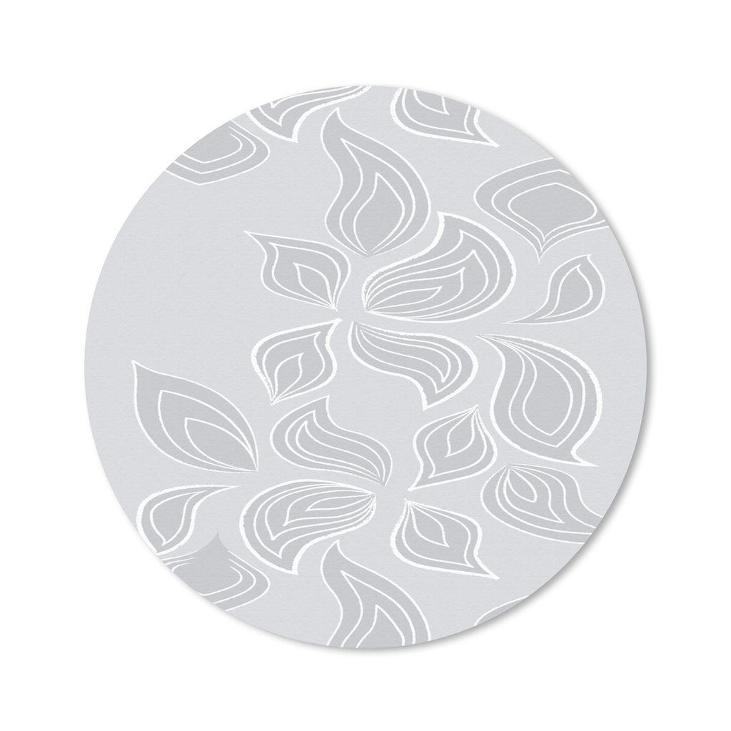 MuchoWow Mauspad Mousepad Kontur - Muster - Blätter 50x50 cm - Mousepads - Maus Mat - Pad - Mausunterlage - Vinyl