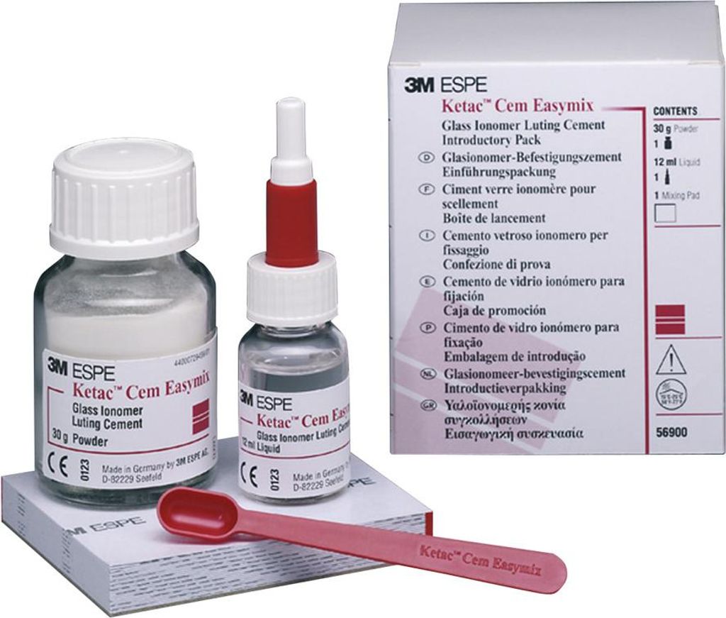 3M ESPE Ketac Triple Pa Dentalzement Easymix, röntgenopak mit Fluoridionenabgabe
