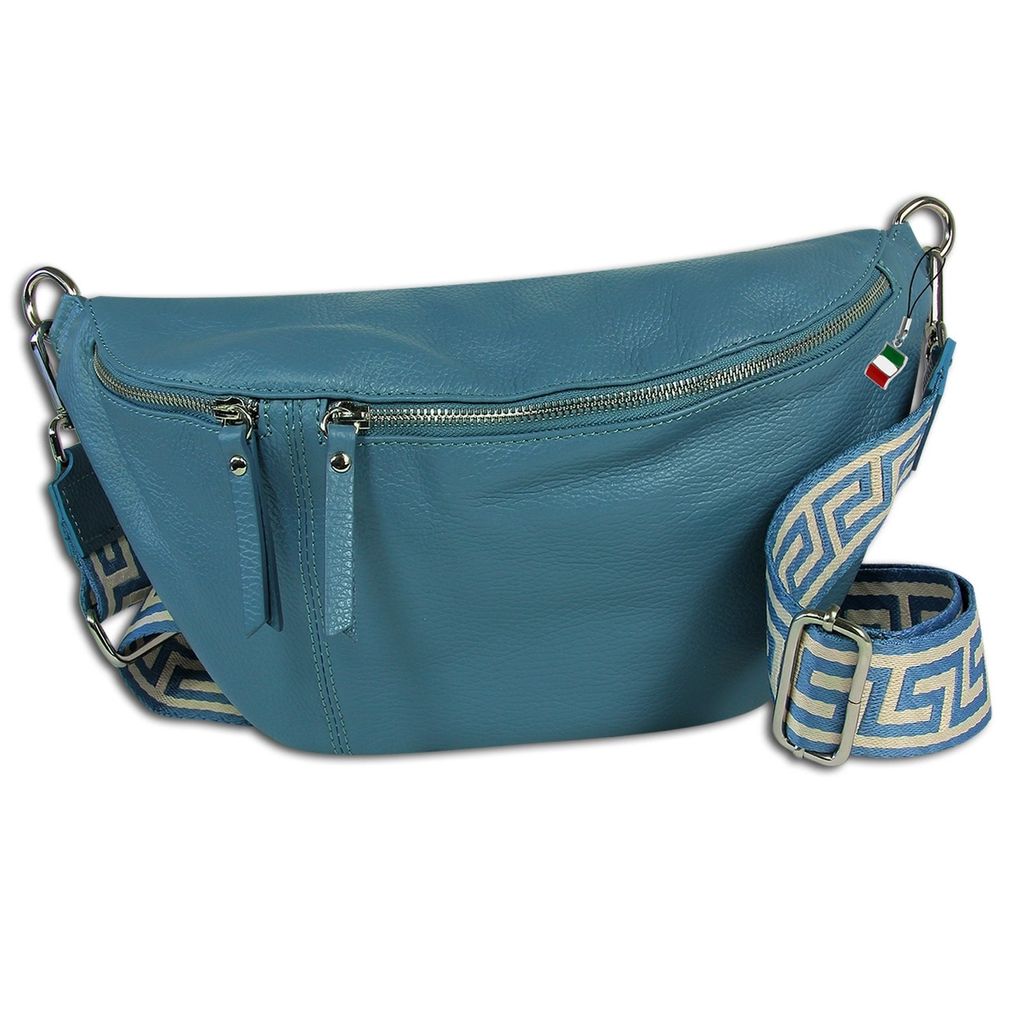Florence Leder Tasche Gürteltasche blau OTF821F